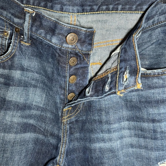 Abercrombie & Fitch The A&F Slim Straight Jeans Men’s size 34 x 34 Distressed - Picture 5 of 11